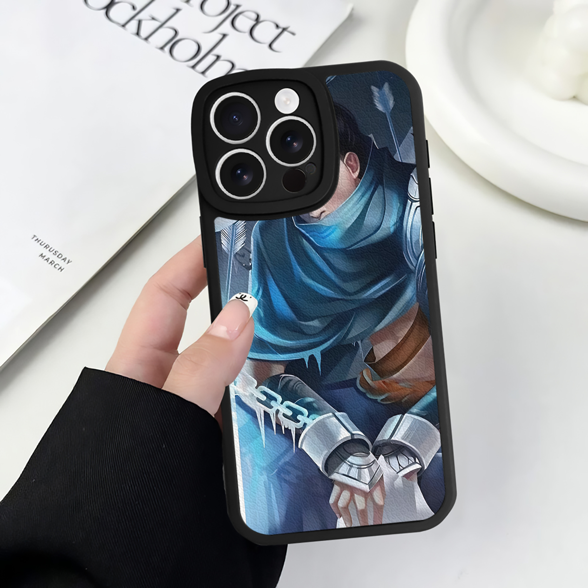 リーグ・オブ・レジェンド League of Legends LOL 【iPhone 16シリーズ対応】シリコンスマホケース（レザー調） 材質：シリコン